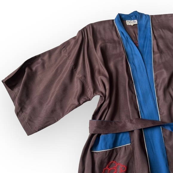 Vintage Double Horse Kimono Jacket w/ Red Dragon Embroidery – Y2K Streetwear S/M - Picture 7 of 16